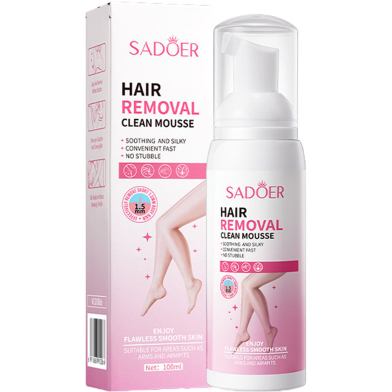 Sadoer Hair Removal Clean Mousse Creams Underarm Arm Leg Body 100 ml image