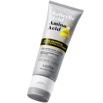 Sadoer Salicylic Acid Acne Removal Facial Cleanser Moisturizing Oil Control Face Wash 50g image