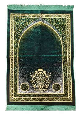 Safa Teks Turkey Prayer Jaynamaz (জায়নামাজ) - Green Color (Any design) image