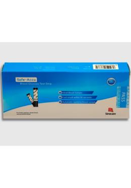 Safe-Accu Blood Gluco Strips in Foil Pac - 50 Pcs image