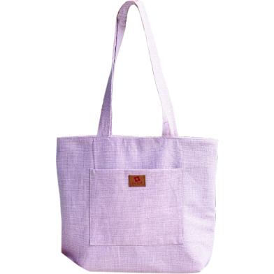 Samia Craft Artisan Crafted Trendy Canvas Tote Bag with Zipper for Girls image