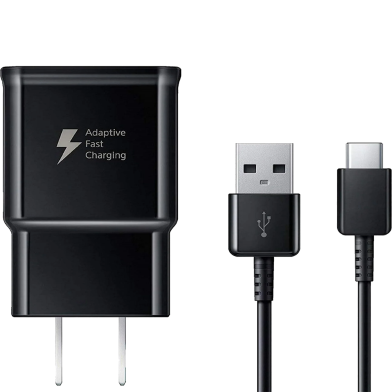 Samsung Adaptive Fast Charger with Type C Cable for Samsung Galaxy S10, S10 , S9, S9 , S8, S8 , Note 8, Note 9 image