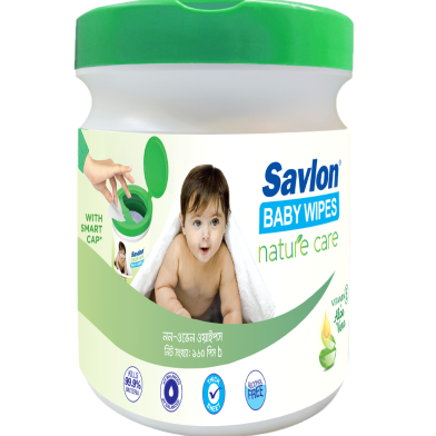 Savlon Baby Wipes Nature Care (Jar) 160 Pcs Wipes image