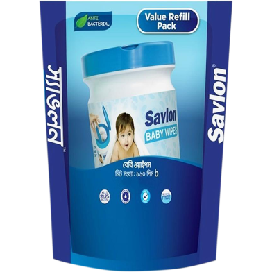 Savlon Baby Wipes Refill 160S image