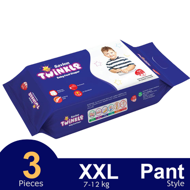 Savlon Twinkle Pant System Baby Diaper (14-25 kg) (3 Pcs) image