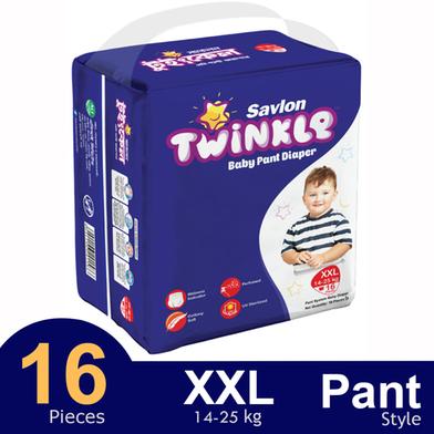 Savlon Twinkle Pant System Baby Diaper (XXL Size) (14-25kg) (16pcs) image