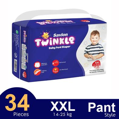 Savlon Twinkle Pant System Baby Diaper (XXL Size) (14-25kg) (34pcs) image