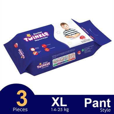 Savlon Twinkle Pant System Baby Diaper (XXL Size) (14-25kg) (3pcs) image