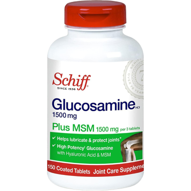 Schiff Glucosamine Plus MSM 1500 mg 150 Count image