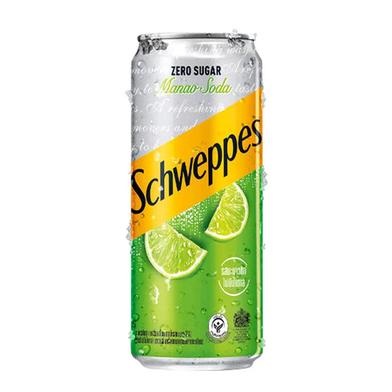 Schweppes Sugar Free Manao Soda Can 330 ml (Thailand) image