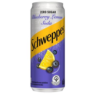 Schweppes Zero Sugar Blueberry Lemon Soda Can 330 m image