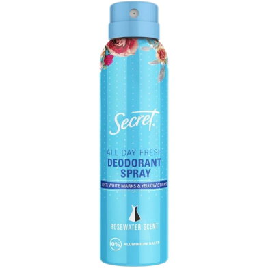 Secret Rosewater Scent All D.Fresh Deodorant Spray 150 ml image