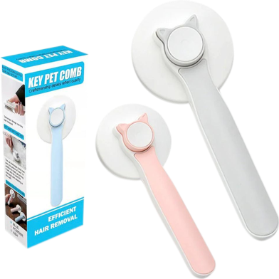 Self-Cleaning Slicker Brush for Dogs and Cats Remove Tangled Hair Particle Massage Pet Comb Improve Circulation image