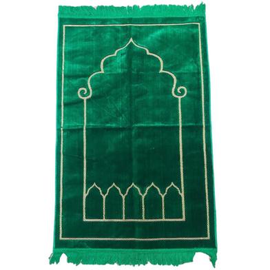 Selin Kadife Prayer Jaynamaz (Any Design) Green image