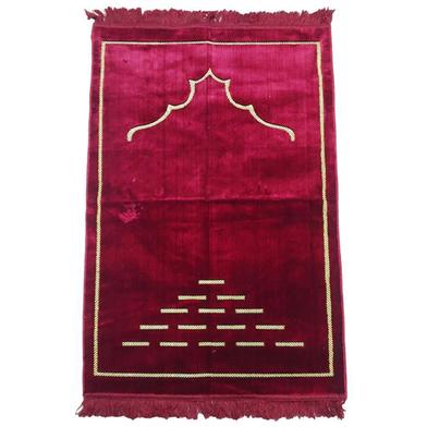 Selin Kadife Prayer Jaynamaz (Any Design) Maroon image