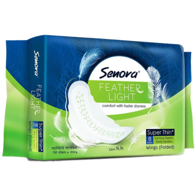 Senora Feather Light Super Thin Sanitary Napkin Panty System - 8 pcs image