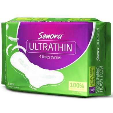 Senora Ultrathin Sanitary Napkin Panty System - 8Pcs image
