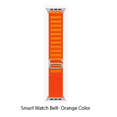 Series 8 Smartwatch Replacement Nylon Strap – Orange Color image