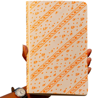 Sevendays Dhakai Muslin Orange Notebook image