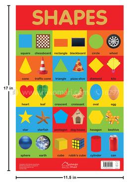 Shapes Chart Early Learning Educational Chart For Kids image