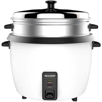 Sharp KS-H108G-W3 Rice Cooker with Food Steamer image