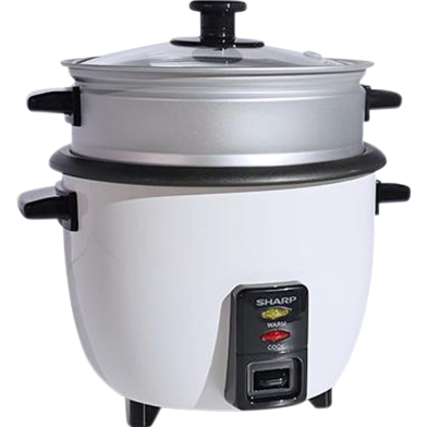 Sharp KS-H188G-W3 Rice Cooker with Food Steamer image