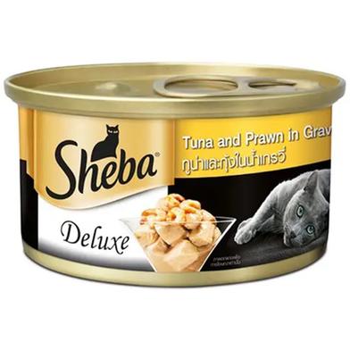 Sheba Cat Food tuna and prawn in gravy 85g image