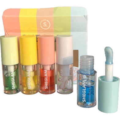 Sheglam 5in1 Jelly Wow Hydrating Non-Sticky Lip Oil – Transparent Glossy image