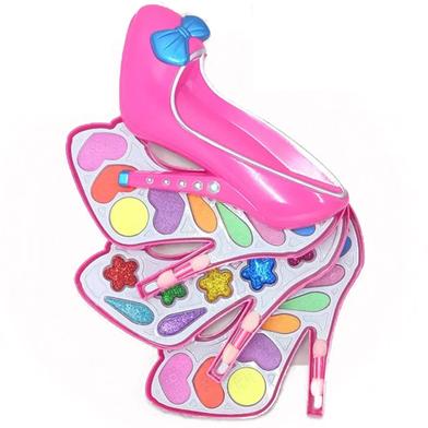 Shoe Shape Make-Up Set Pretend Play Useable Make up Toys For Girls-3 Layer Set (makeupbox_shoe_Y99101C4) image