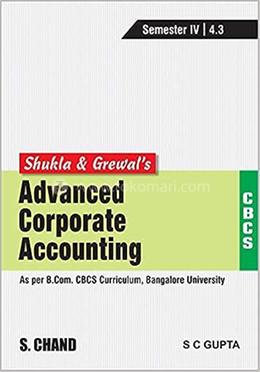 Shukla and Grewal's Advanced Corporate Accounting image