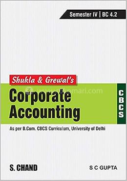 Shukla and Grewal’s Corporate Accounting image