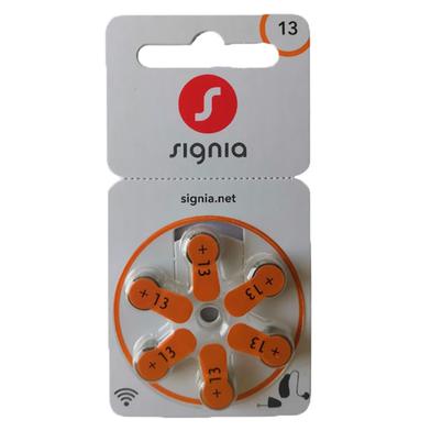 Signia Hearing Aid Battery Size 13, Pack of 6 Batteries image