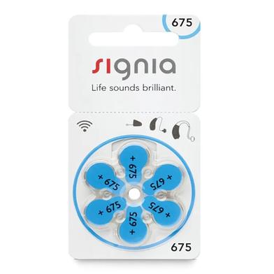 Signia Hearing Aid Battery Size 675, Pack of 6 Batteries image