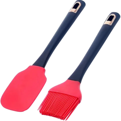 Silicon Brush And Spatula 2 In 1 image