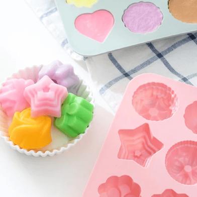 Silicon Cake Mold Jelly Mold Flower Star Round Shape image