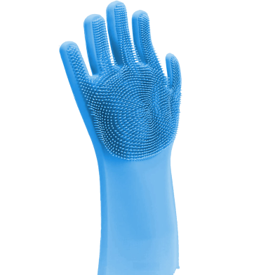 Silicon Dish Washing Kitchen Hand Gloves-1 Piece - Hand Gloves (Only for Right Hand) image