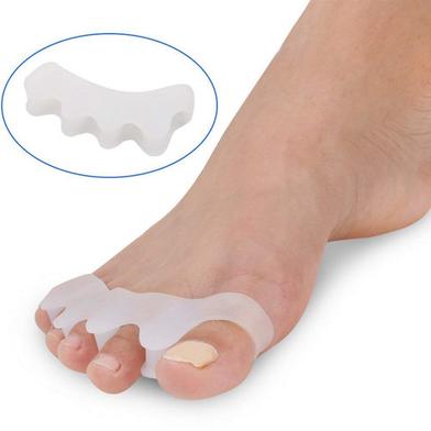 Silicone Gel Toe Separators, Toe Spacers Bunion, Hammer Toe Corrector Pain Relief Toe Straightener Achilles Stretcher image
