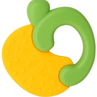 Silicone Head Apple Baby Hand Teether CN -1 Pcs image