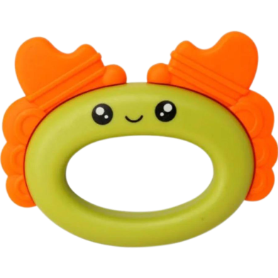 Silicone Head Crab Baby Hand Teether With jhunjhuni CN -1pcs image