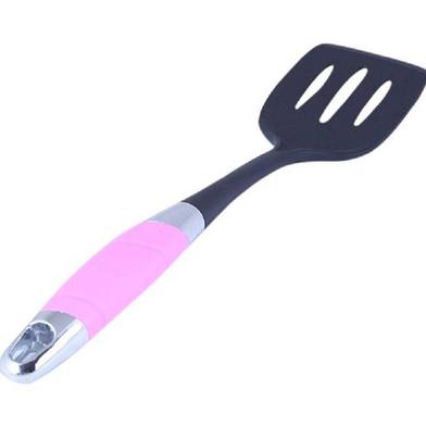 Silicone Heavy Duty Non Stick Spoon - Black and Pink image
