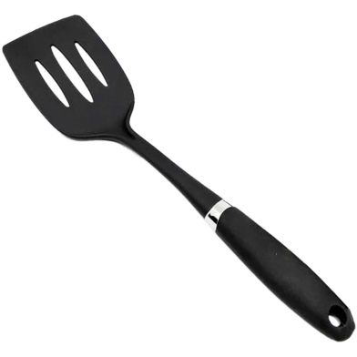 Silicone Non Stick Spoon 1 Pcs - Black image