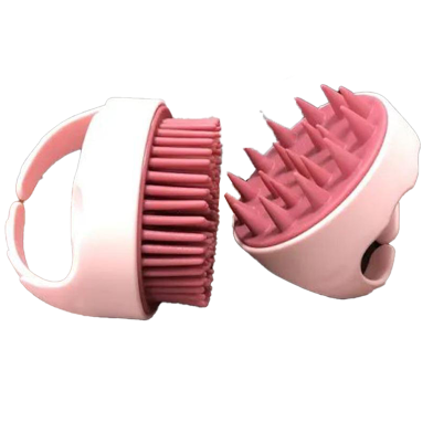 Silicone Shampoo Scalp Massager Brush - 1pc image