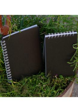 Silver Coated Paper Black Spiral and Studio Series Notebook 2-Pack image