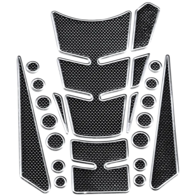 1 Set Red Universal 3D Motorcycle Gas Tank Sticker, Fuel