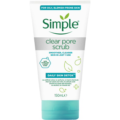 Simple Daily Skin Detox Clear Pore Scrub 150 ml image