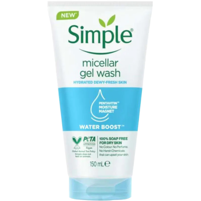 Simple Water Boost Micellar Gel Wash 150 ml UK image