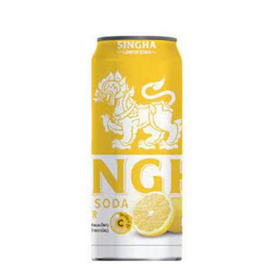 Singha Zero Sugar Lemon Soda Water Can 330ml (Thailand) image