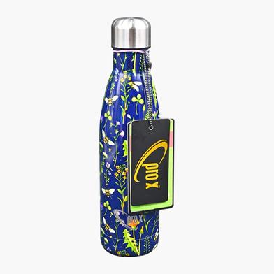 Single Layer WB-2128 SS Non Thermal Water Bottle-750ml Black Flowers image