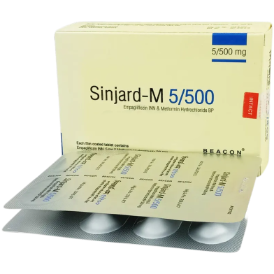 Sinjard M 5mg 500mg Tablet 7's Strip image
