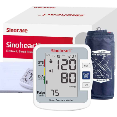 Sinoheart Electronic Digital Blood Pressure Machine / BP Monitor - Sinocare image